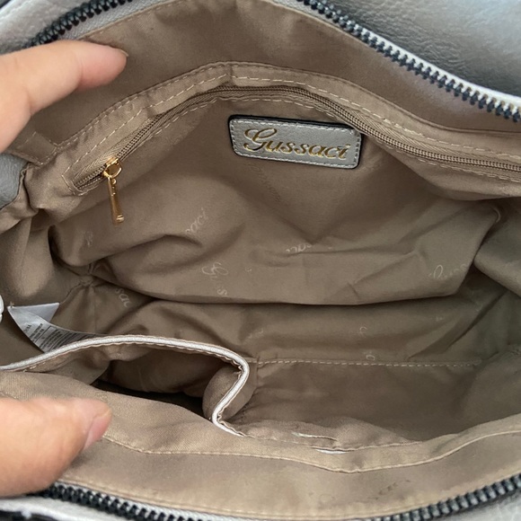 Classic Vegan Leather gray handbag - Picture 6 of 12